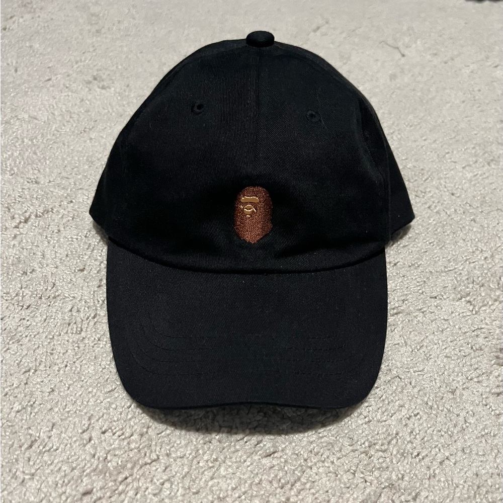 Bape Black Cap with Brown Logo